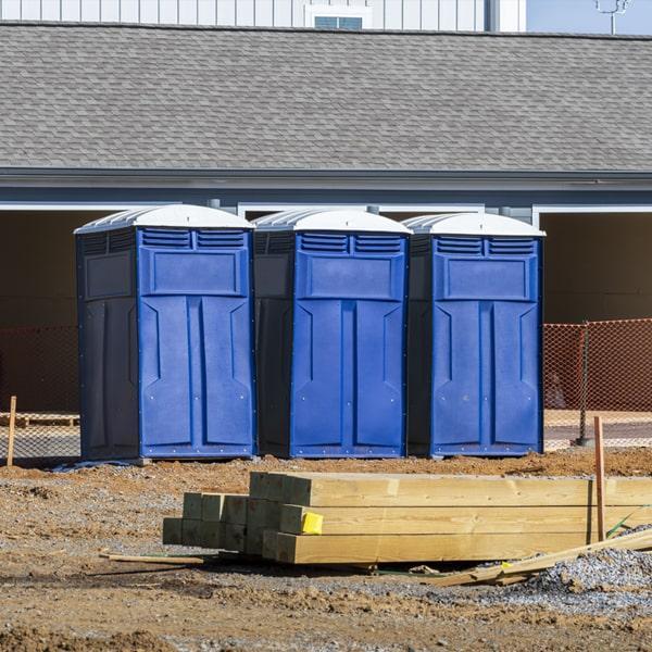Heavy-duty construction site porta potty in Massena, New York
