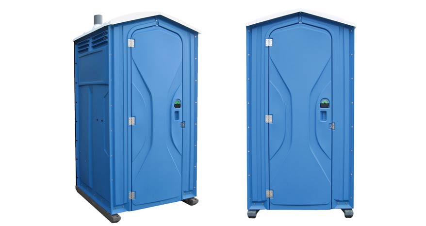 Long-term porta potty units on site in Massena, New York
